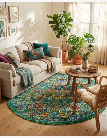 7' 10 x 7' 10 Calypso Round Rug