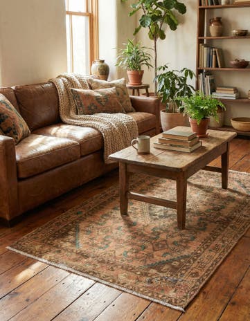 3' 4 x 5' 4 Hand Knotted Ultra Vintage Persian Wool Rug