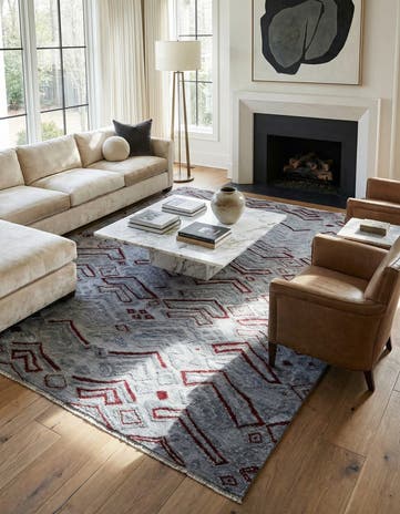 8' x 10' 1 Hand Knotted Darya Wool Rug