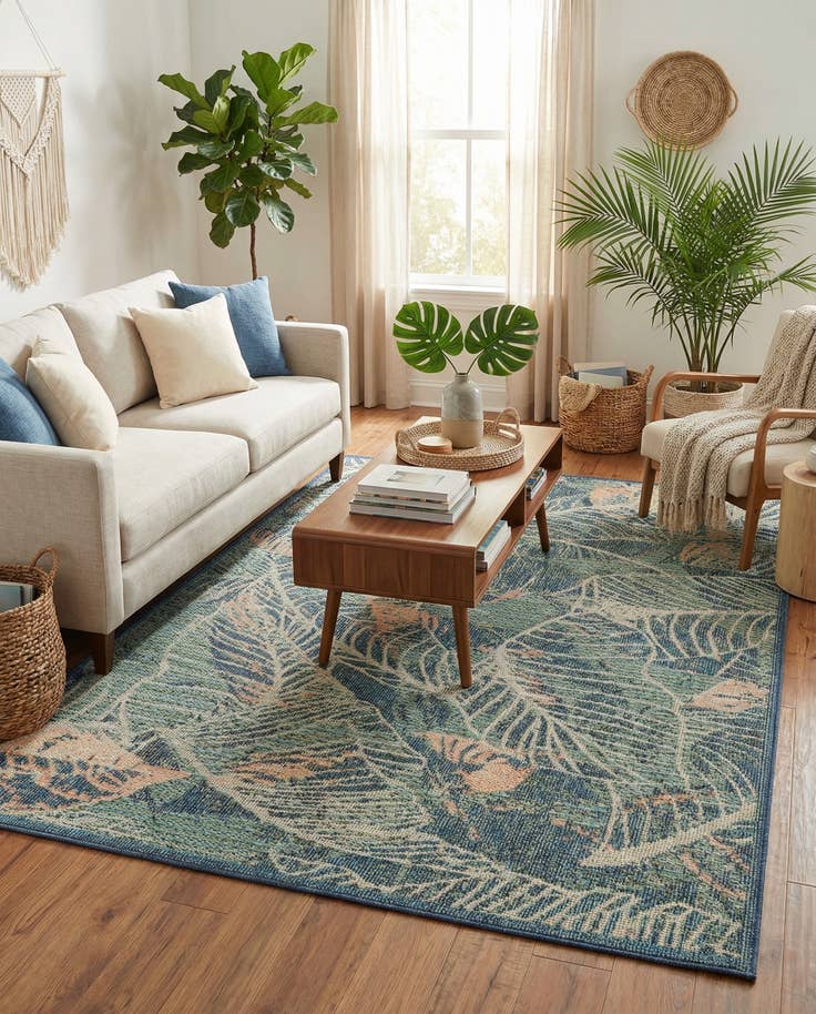 Detail image of 5' 3 x 7' 7 Easy-Clean Baja Indoor / Outdoor Rug