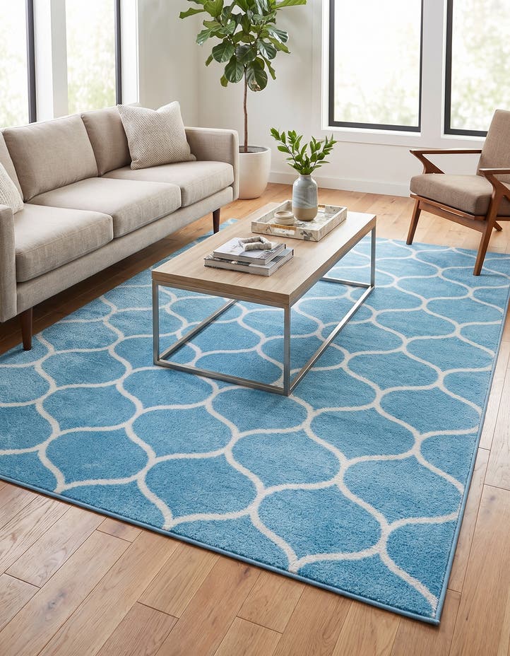 7' 10 x 10' Lattice Frieze Rug