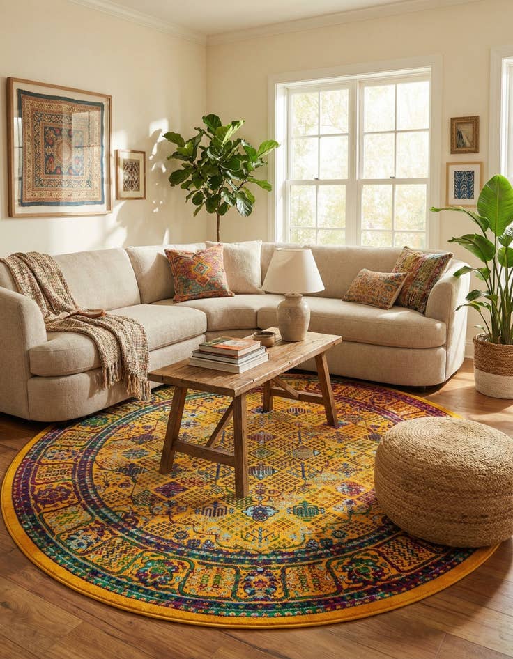 Detail image of  7' 10 x 7' 10 Calypso Round Rug