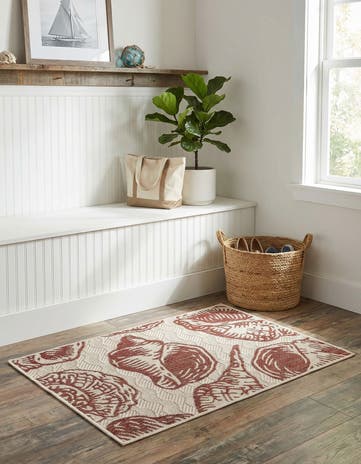 2' x 3' Easy-Clean Coastal Indoor / Outdoor Rug