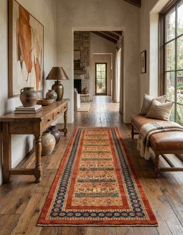 3' x 12' Luribaft Wool Runner Rug