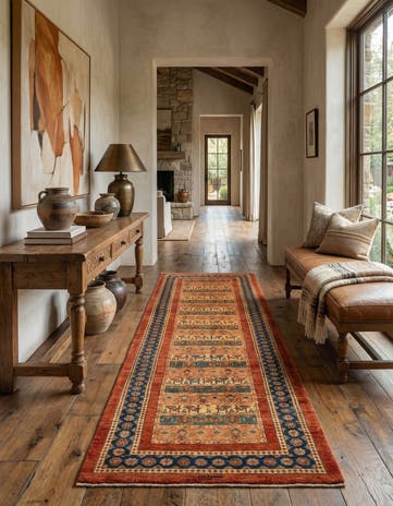 3' x 12' Luribaft Wool Runner Rug