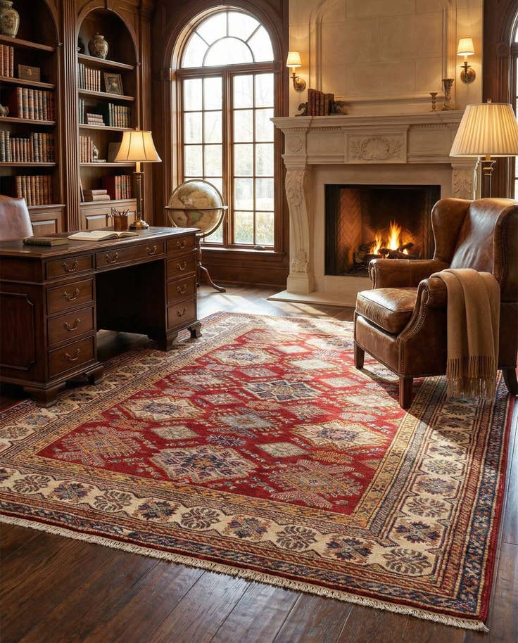 Detail image of 5' 8 x 7' 11 Kazak Wool Rug