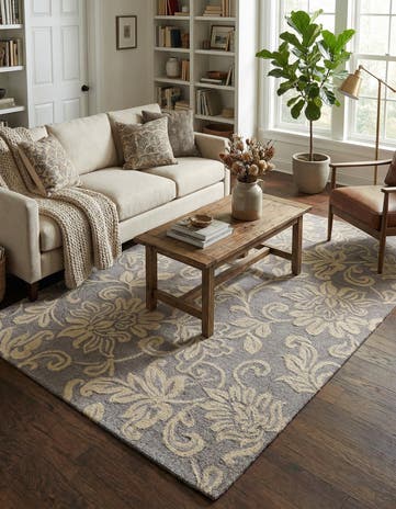 5' x 8' Agra Wool Rug