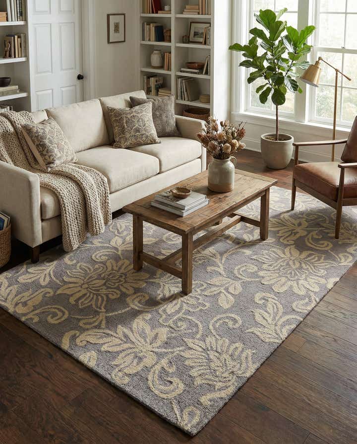 5' x 8' Agra Wool Rug