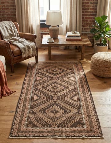 3' 5 x 6' 9 Hand Knotted Balouch Persian Wool Rug