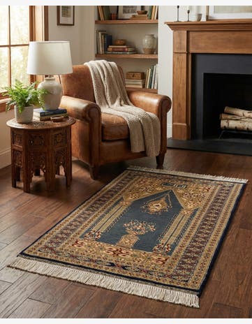 2' 7 x 4' Hand Knotted Bokhara Wool Rug