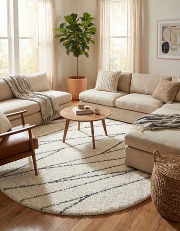 10' x 10' Serenity Shag Round Rug