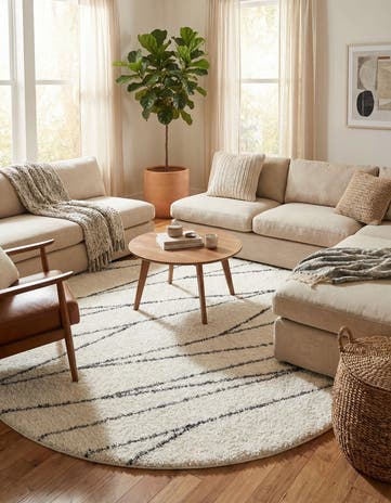10' x 10' Serenity Shag Round Rug