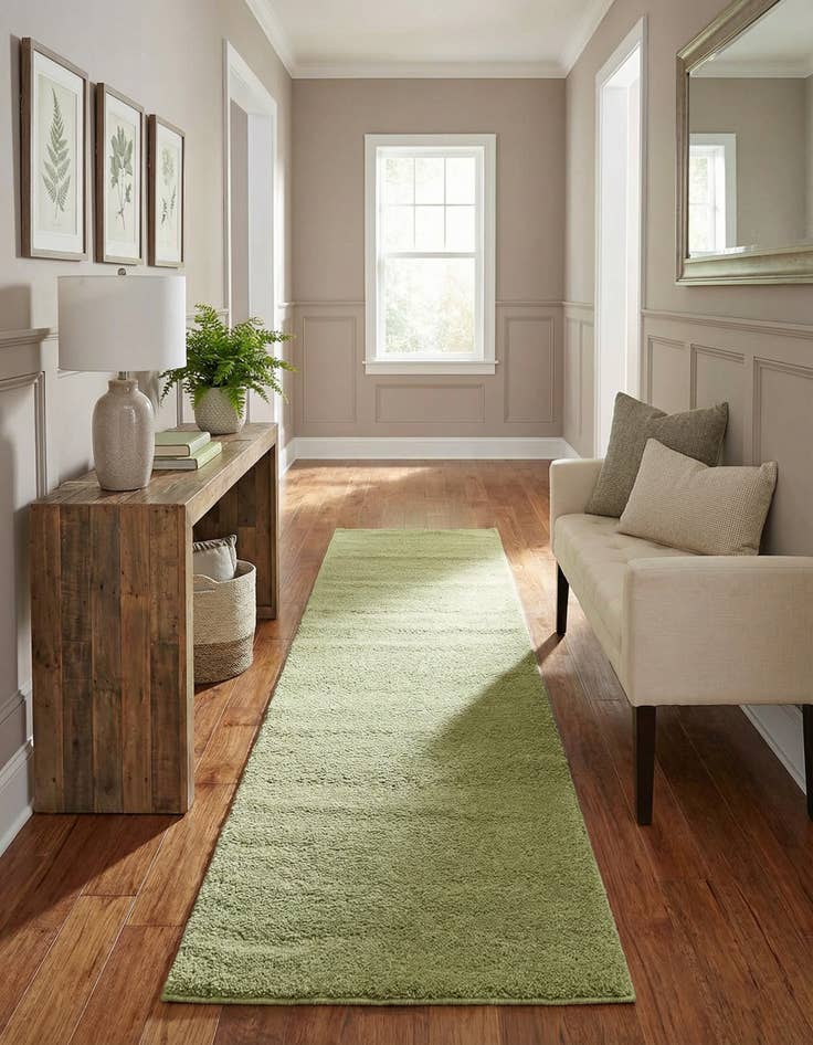 Detail image of 2' 2 x 13' Solid Frieze Runner Rug