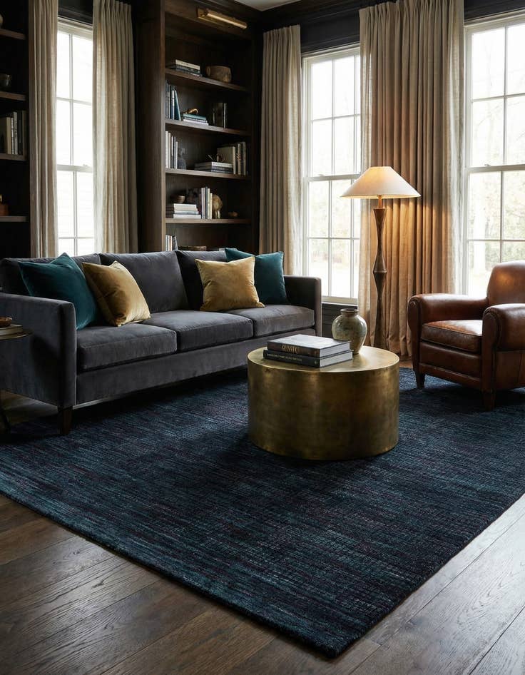 Detail image of  7' 11 x 10'  Hand Knotted Darya Wool Rug