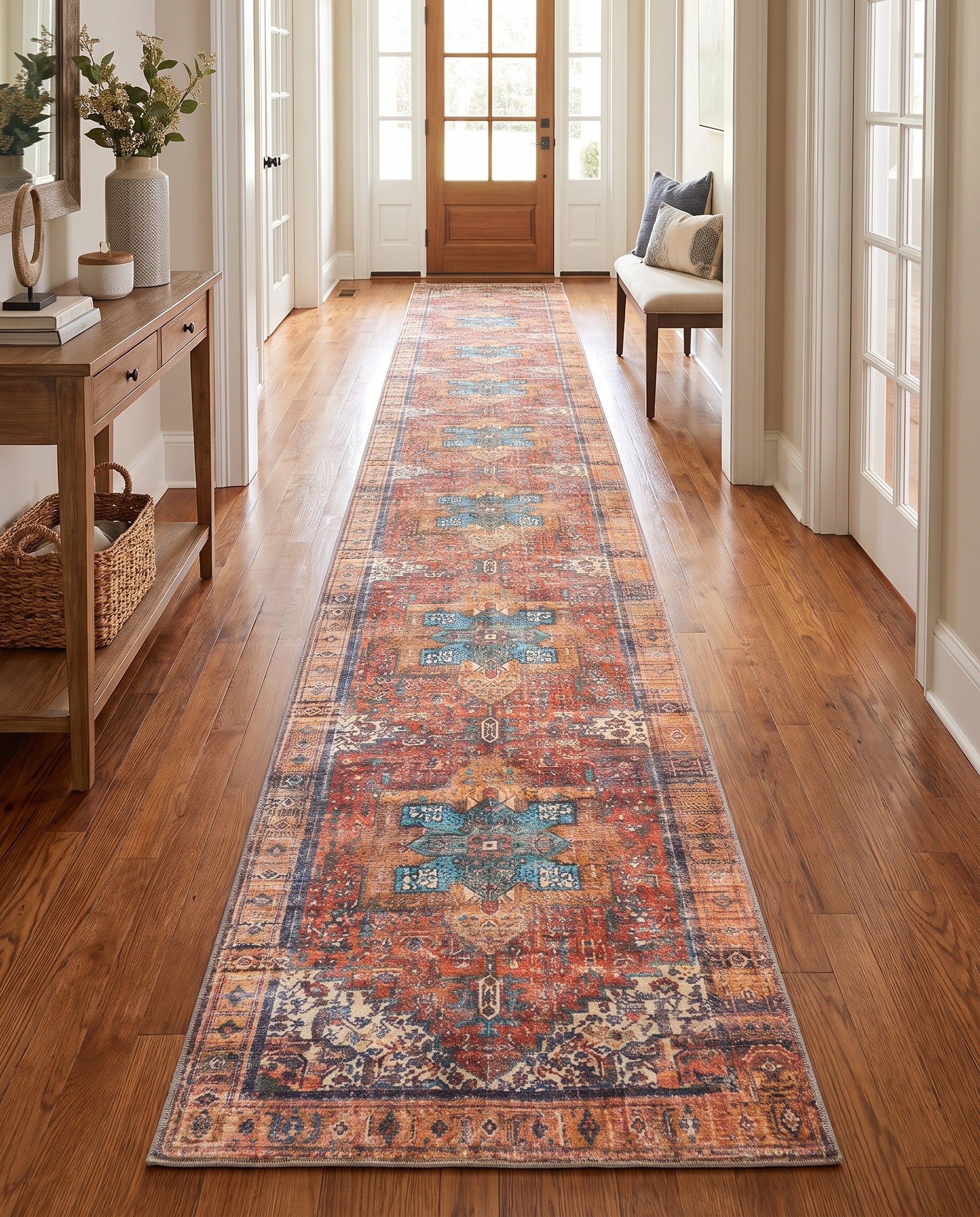 2' 6 x 19' 8 Washable Timeless Runner Rug