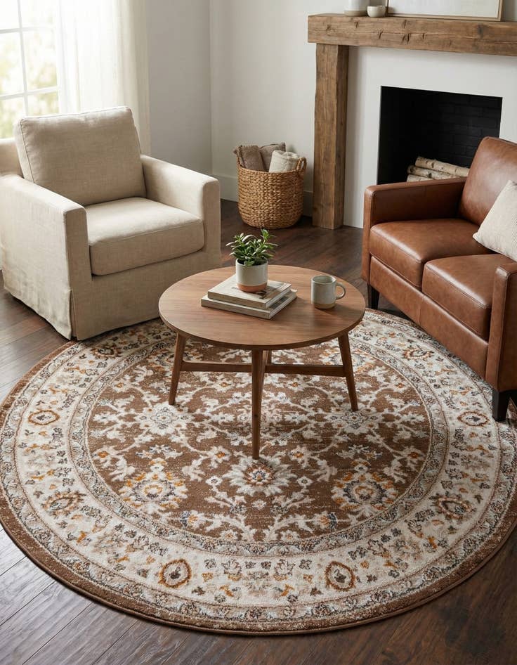 Detail image of 5' 3 x 5' 3 Charlotte Round Rug