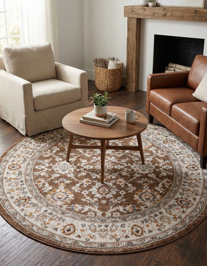 5' 3 x 5' 3 Charlotte Round Rug