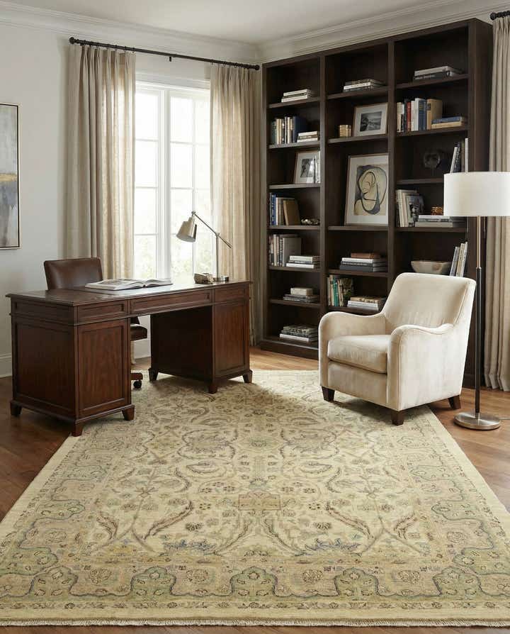 5' 6 x 7' 6 Hand Knotted Peshawar Ziegler Rug