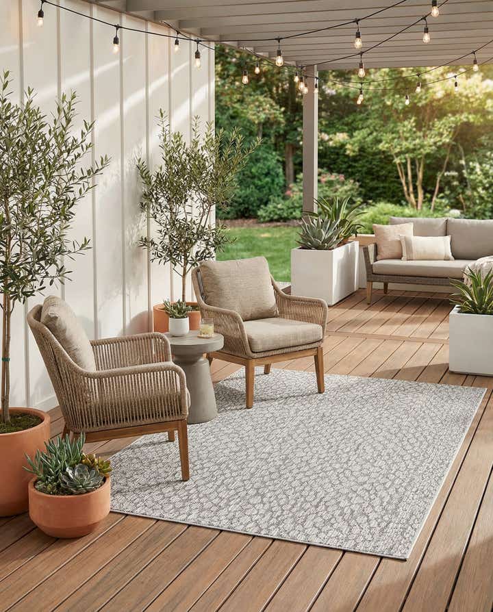 5' 3 x 8' Easy-Clean Safari Indoor / Outdoor Rug
