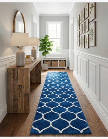 2' x 10' Lattice Frieze Runner Rug
