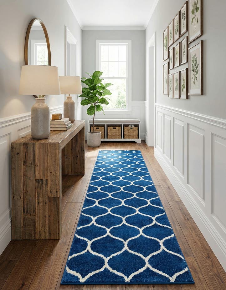 2' x 10' Lattice Frieze Runner Rug