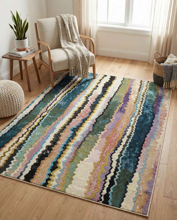 4' x 6' Easy-Clean Modern Indoor / Outdoor Rug