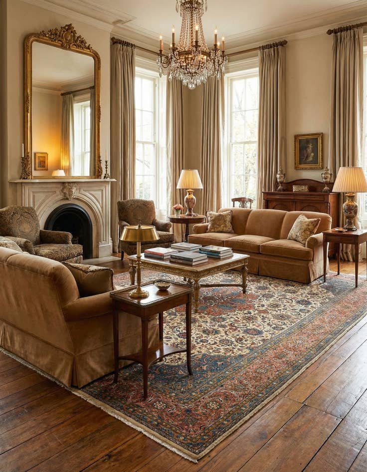 Detail image of 9' 4 x 12' 11 Kashan Wool Rug