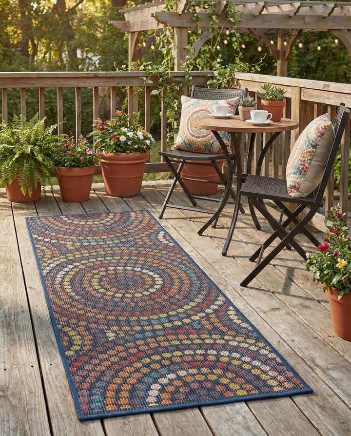 2' x 5' 1 Easy-Clean Baja Indoor / Outdoor Runner Rug