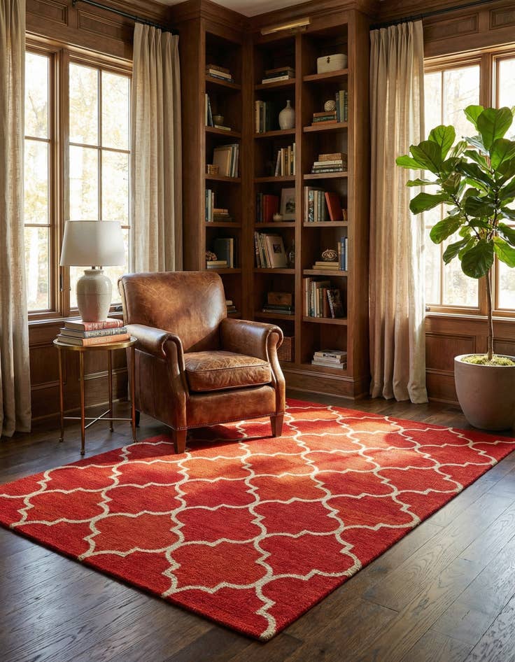 Detail image of 5' x 8' Luna Wool Rug