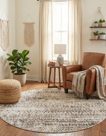5' 3 x 5' 3 Hermitage Round Rug
