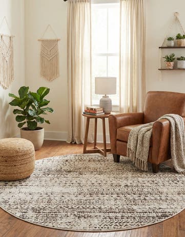 5' 3 x 5' 3 Hermitage Round Rug