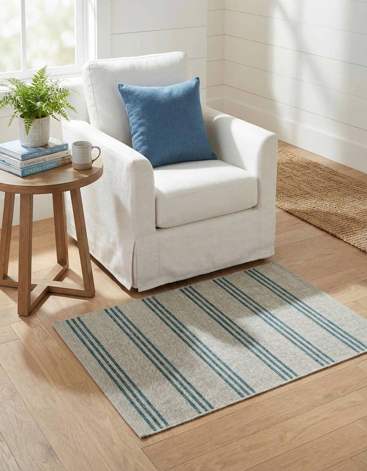 Detail image of 1' 4 x 1' 4  Washable Jill Zarin Anguilla Indoor / Outdoor Sample Rug