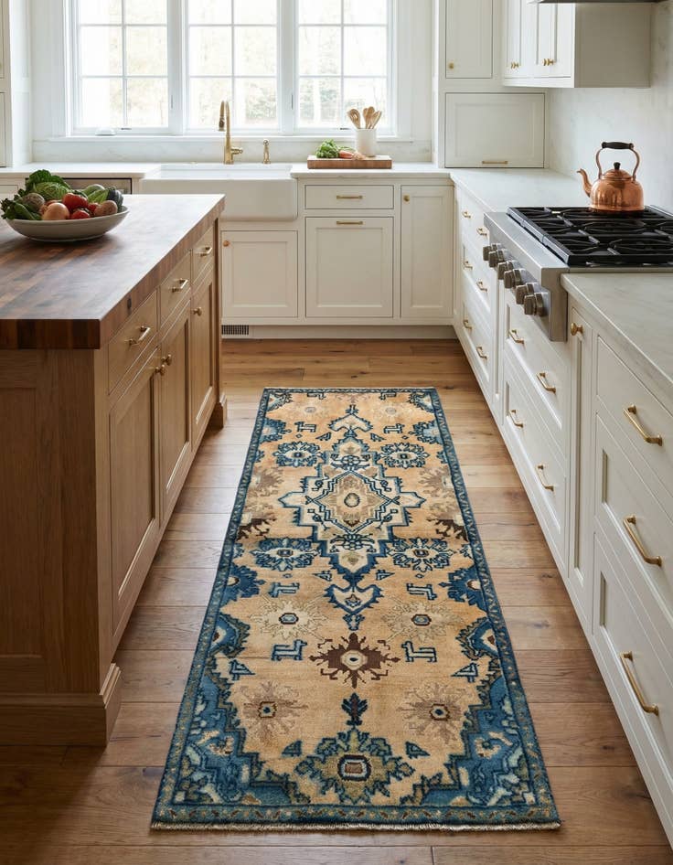 Detail image of 2' 7 x 7' 5 Hamedan Runner Rug