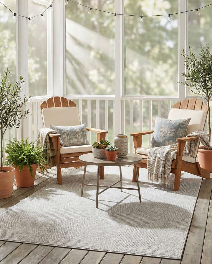 5' x 8' Easy-Clean Sabrina Soto Indoor / Outdoor Rug