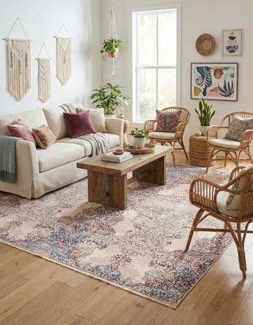 Ivory Deepa Square Rug