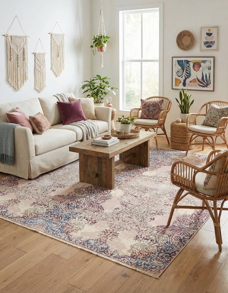 Detail image of 7' 10 x 7' 10 Deepa Square Rug