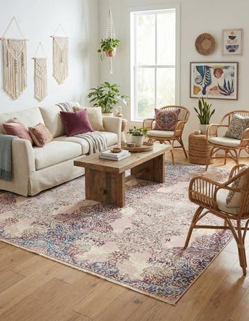 Ivory Deepa Square Rug
