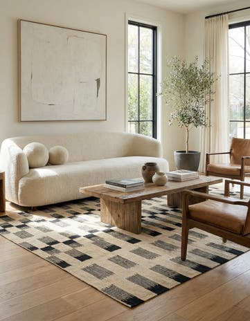5' 10 x 7' 10 Hand Woven Kilim Modern Wool Rug