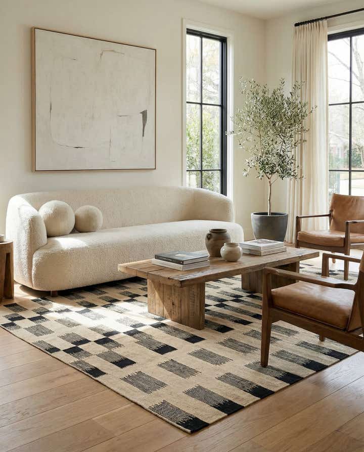 5' 10 x 7' 10 Hand Woven Kilim Modern Wool Rug