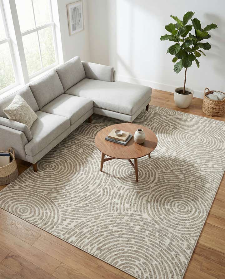9' x 12' Easy-Clean Modern Indoor / Outdoor Rug