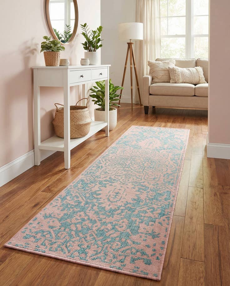 Detail image of 2' x 6' Easy-Clean Jill Zarin Dubai Indoor / Outdoor Runner Rug