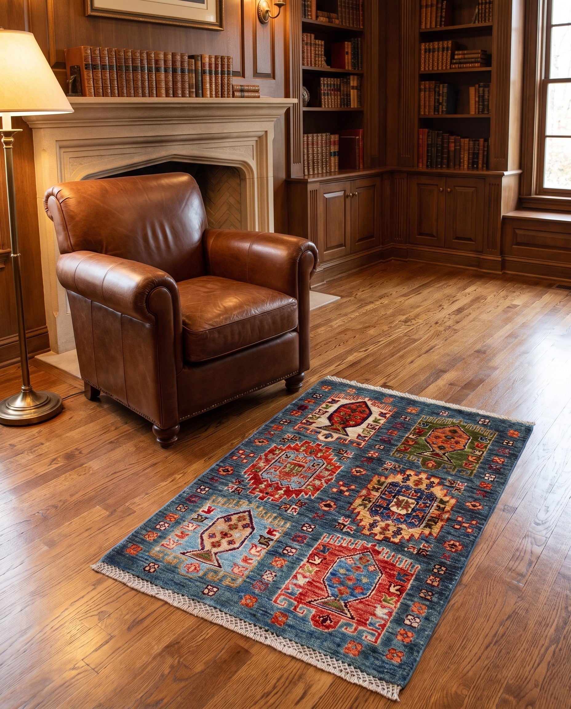 2' x 3' Hand Knotted Ariana Ziegler Rug