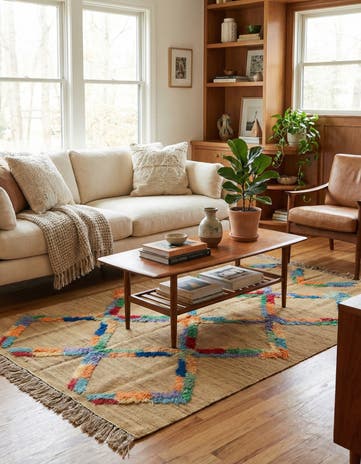 5' x 6' 9 Hand Knotted Darya Wool Rug