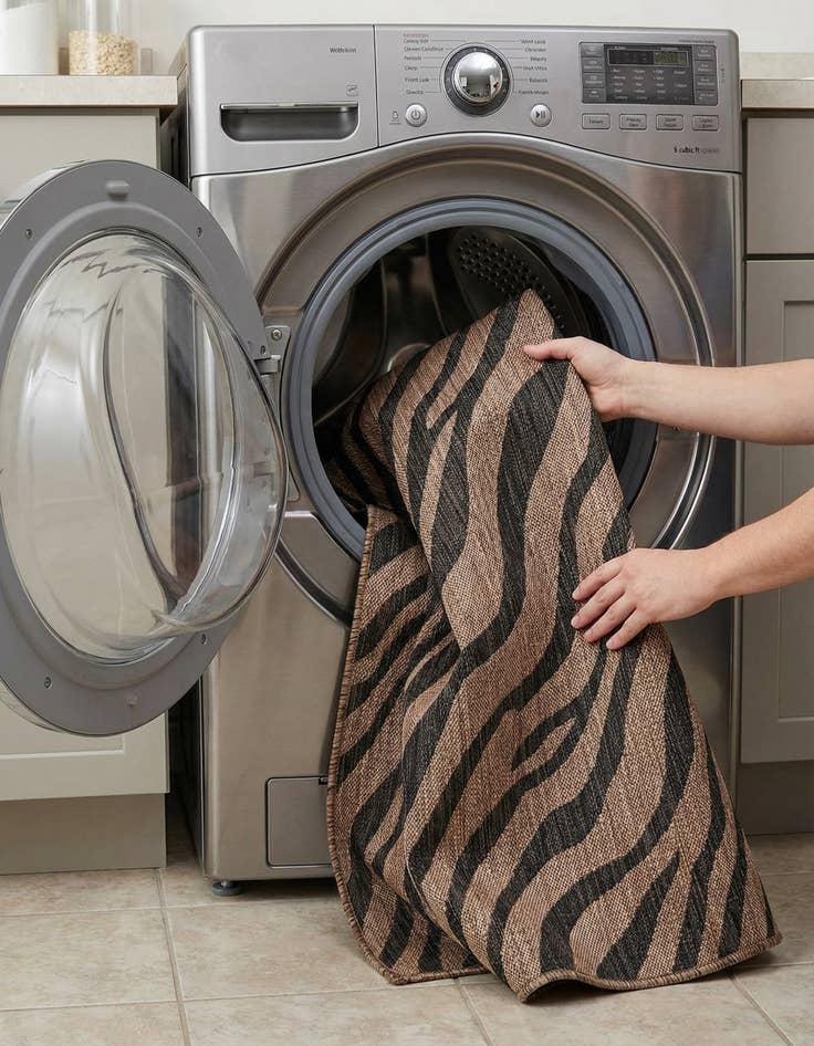 Detail image of 5' 3 x 8'  Washable Safari Indoor / Outdoor Rug