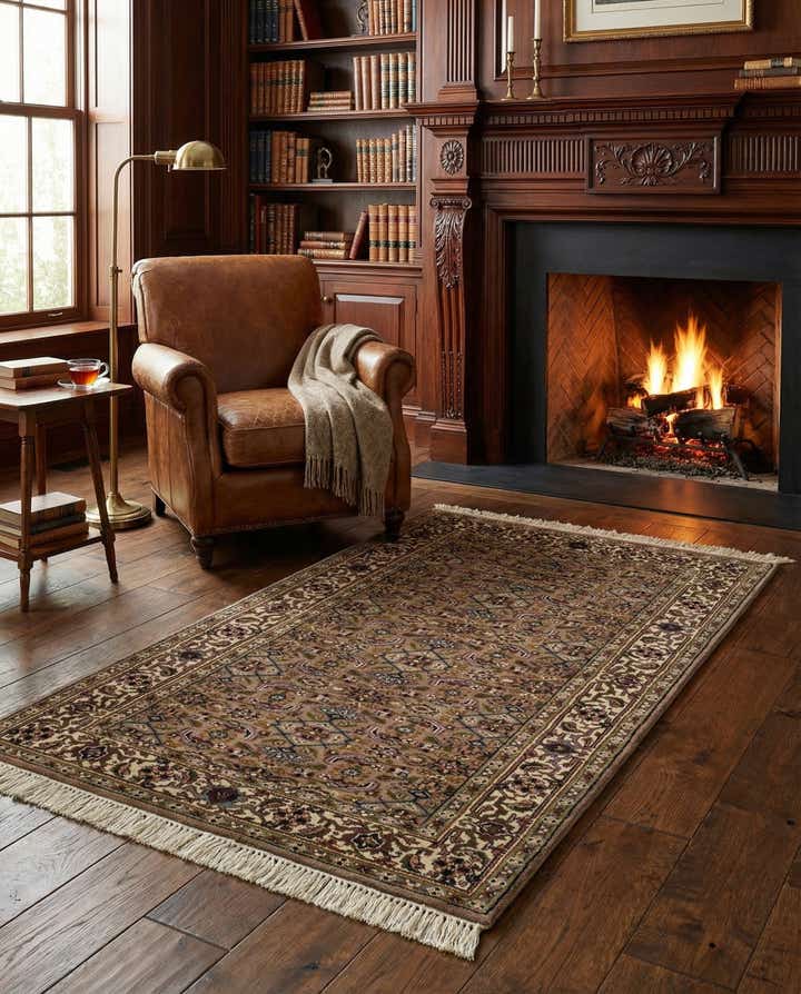 2' 10 x 5' 1 Hand Knotted Farahan Wool Rug