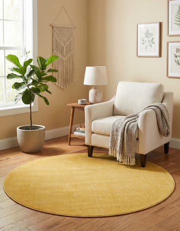 Gold Tribeca Round Rug