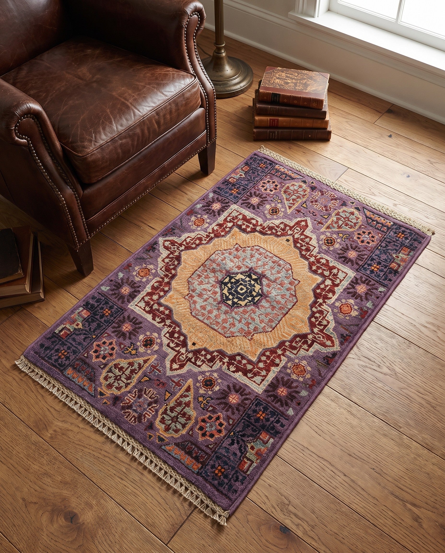 2' x 3' Hand Knotted Mamluk Ziegler Rug