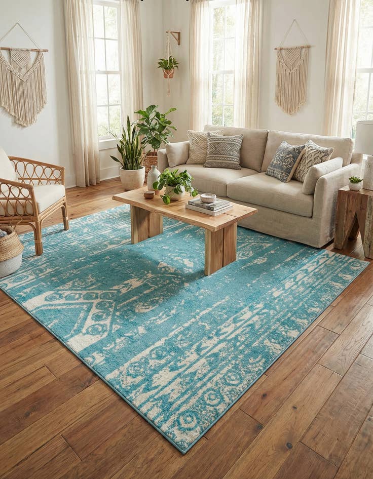 Detail image of  10' x 10' Lennon Square Rug