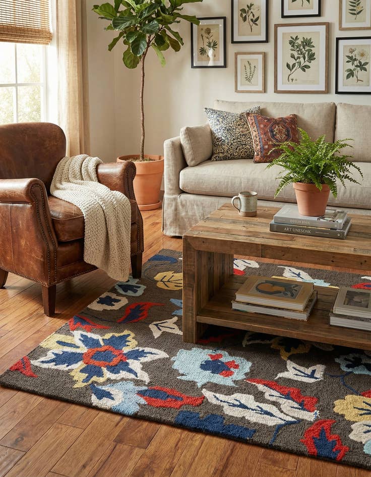 Detail image of 3' x 5' Agra Rug