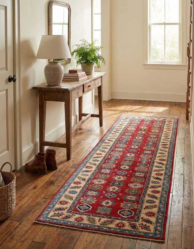 Detail image of 2' 9 x 9' 8 Hand Knotted Kazak Runner Rug